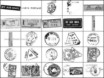Postal Brushes – Post Stamp Photoshop