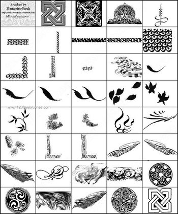 Celtic Knot Designs Brushes Photoshop