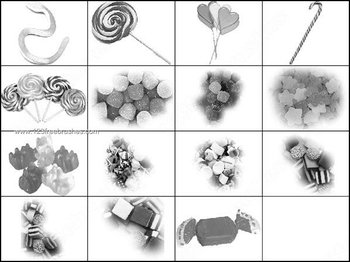 Candies – Chocolate Photoshop Brushes