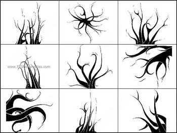 Swirl Silhouette Brushes