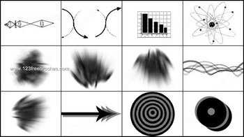 Tech and Burst Brushes for Photoshop 7