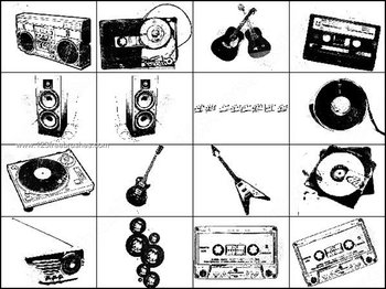 Radio – Cassette – Guitar Brush Photoshop