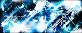 Abstract Blue Fractal