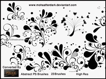 Abstract Floral Swirl