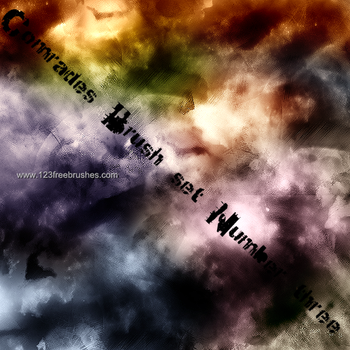 Abstract Background Brushes Set