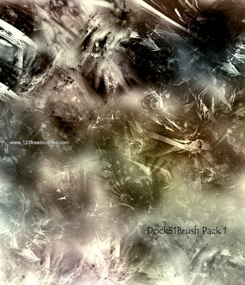 Abstract Christmas Tree Brushes