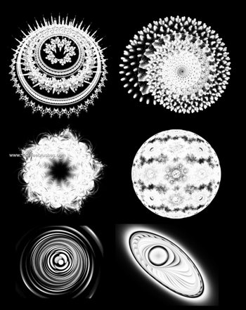 Abstract Background Brushes Set