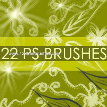 Abstract Christmas Tree Brushes