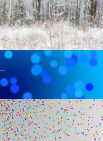 Snow Bokeh Confetti