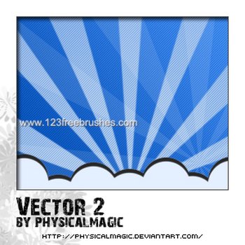 Sunburst Vector Line