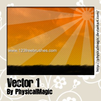 Vector Line Sunburst