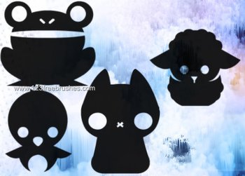 Cartoon Animal Silhouettes