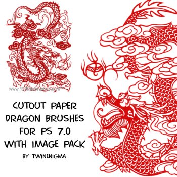 Cutout Paper Dragon
