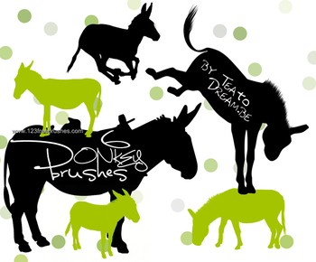 Donkey Silhouettes