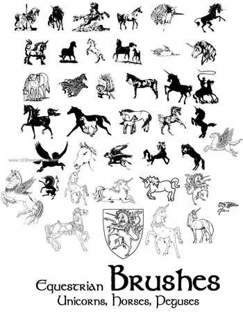 Equestrian Set Of Horse – Unicorn – Pegasus