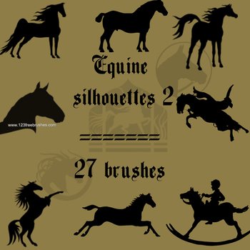 Equine Horse Silhouettes