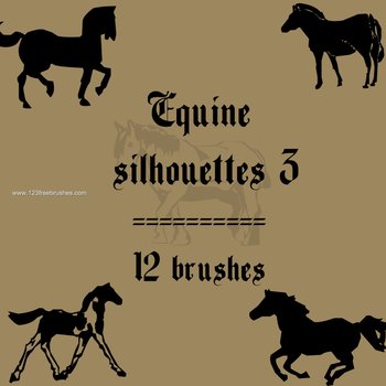 Equine Horse Silhouettes