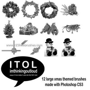 Christmas Garland and Gift Boxes
