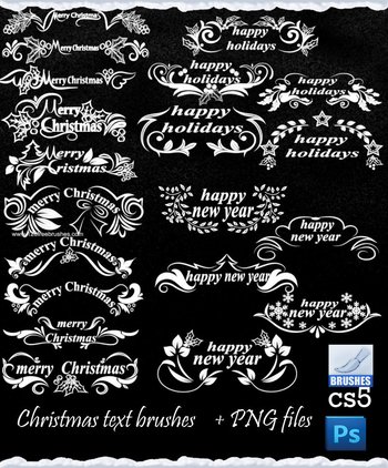 Christmas Text Decoration