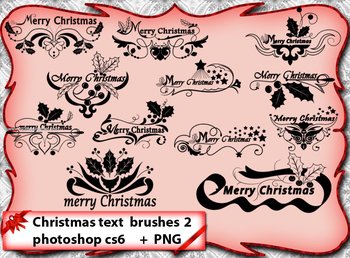 Floral Christmas Text