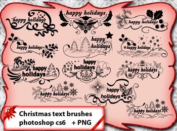 Ornate Christmas Text