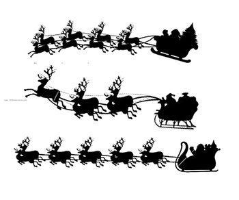 Santa Claus Sleigh Christmas