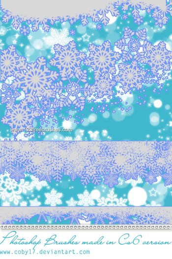Snowflake Borders and Glitters