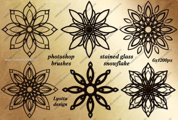 Stained Glass Snowflake