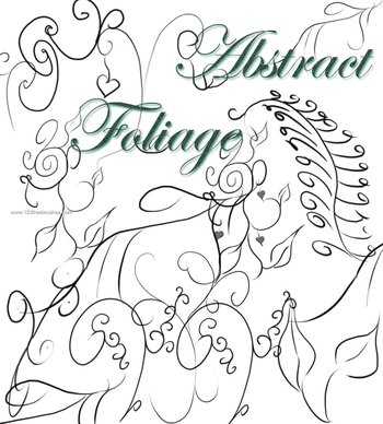 Abstract Foliage Swirls