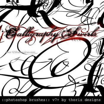 Calligraphy Swirls