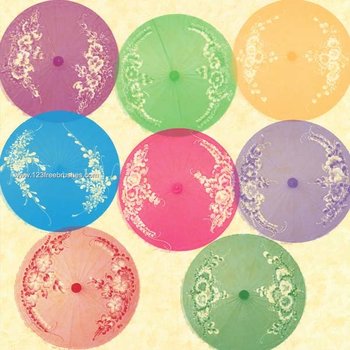 Floral Oriental Parasols