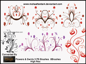 Flowers and Swirls