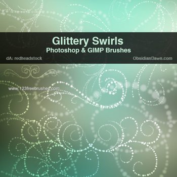 Glittery Swirls