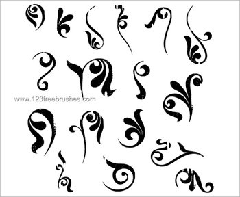 Grunge Floral Shapes