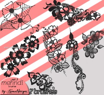 Mehndi Flowers