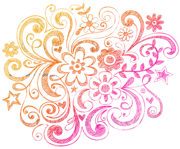 Notebook Doodle Flowers