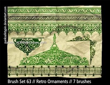 Retro Ornaments Borders