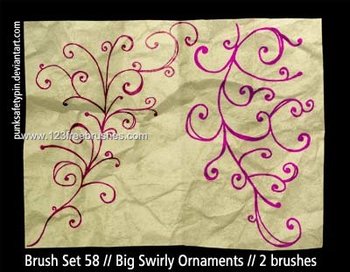 Swirly Ornaments
