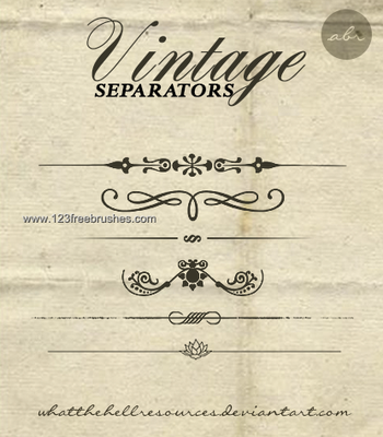 Vintage Floral Dividers