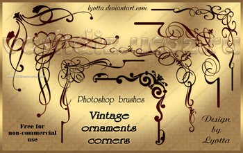 Vintage Ornaments Corners