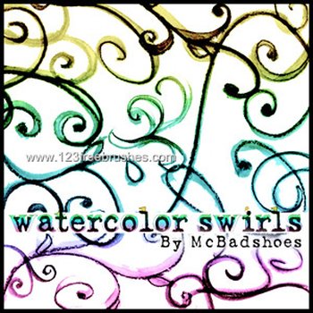Watercolor Swirls