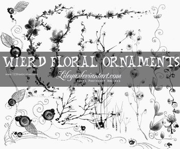 Wired Floral Ornaments