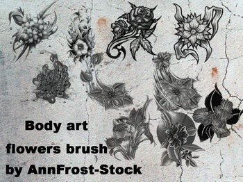 Body Art Tattoo Flowers