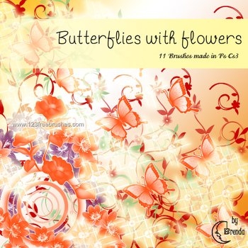 Butterflies With Flowers