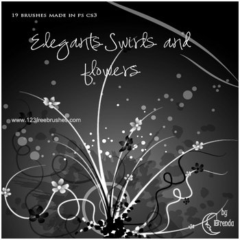 Elegant Swirls and Flowers
