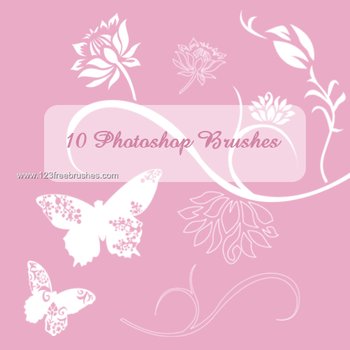 Flower and  Butterflies