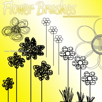 Photoshop 7 Flower Brushes