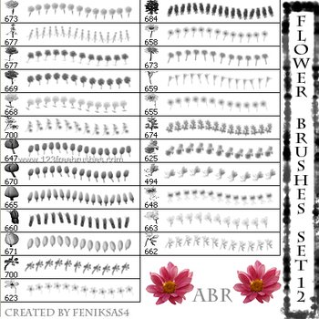 Photoshop Flower Brushes Free