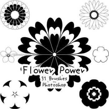 Flower Brushes For Adobe Photoshop 7.0