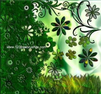 Modern Flower Brushes Photoshop
